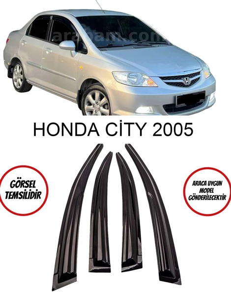 Balp Honda City Cam Rüzgarlığı 4lü 2009 ve Üzeri ürün görseli 1