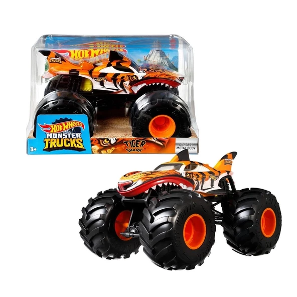 FYJ83 Hot Wheels Monster Trucks 1:24 Arabalar - Resim 3