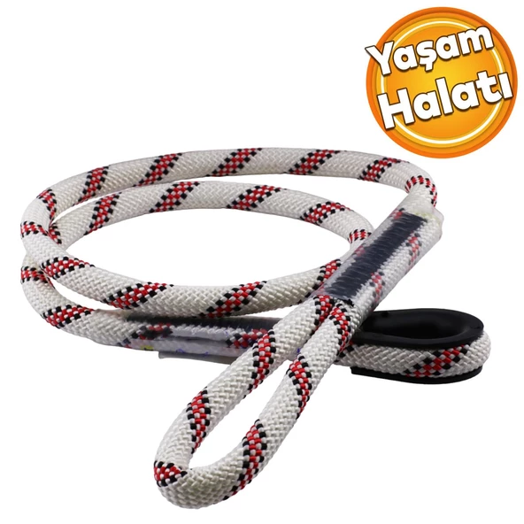 Safaset İş Kazası İş Sağlığı Güvenlik Önlem Yüksek Yer Düşme Düşüş Önleme Yaşam Halatı 12 mm 1.2 Metre ürün görseli 1