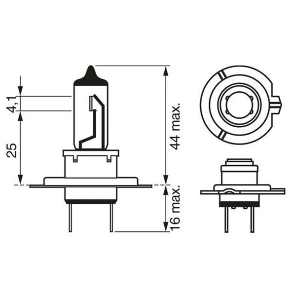 BOSCH AMPUL H7 12V 55W - Resim 5