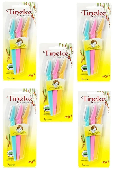 TİNEKE 3'lü Kaş Usturası 5 Paket ürün görseli 1
