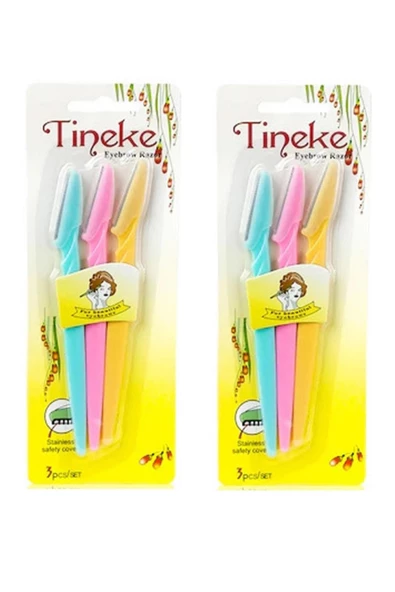 TİNEKE 3'lü Kaş Usturası 2 Paket ürün görseli 1