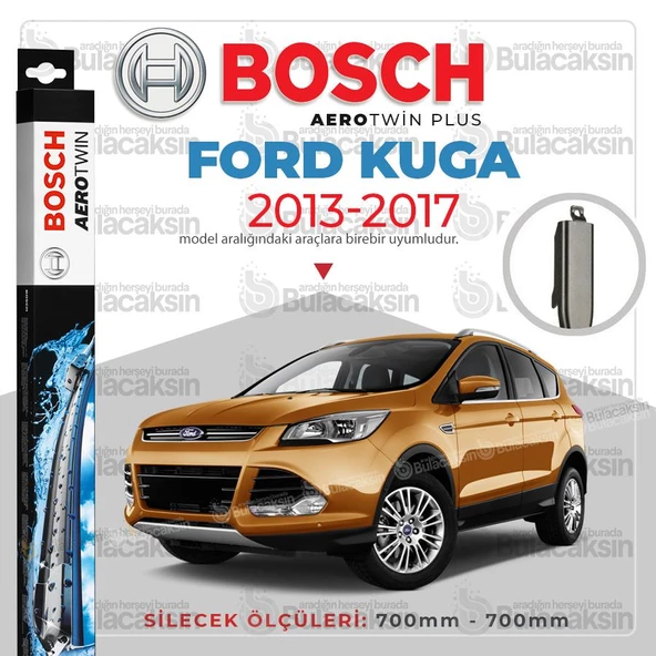 Bosch Aerotwin Muz Silecek Takımı Ford Kuga 2013-2017 ile uyumlu ürün görseli 1