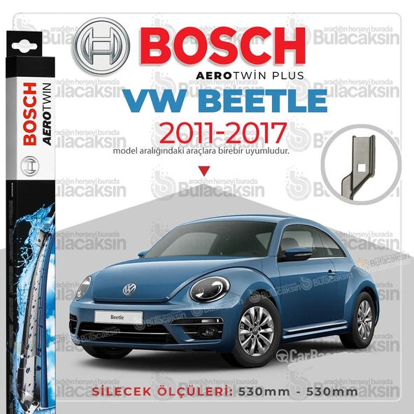 Bosch Aerotwin Muz Silecek Takımı Volkswagen Beetle 2011-2017 ile uyumlu ürün görseli 1