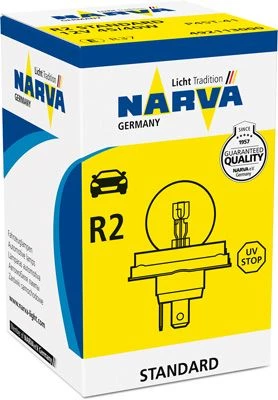 NARVA AMPUL 12V 3 FİŞLİ FAR R2 10 ADET ürün görseli 1