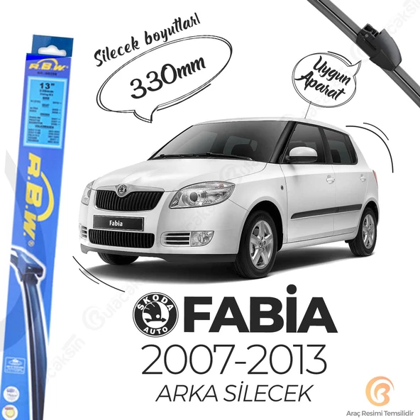 RBW Arka Silecek Skoda Fabia 2007-2013 ile uyumlu ürün görseli 1