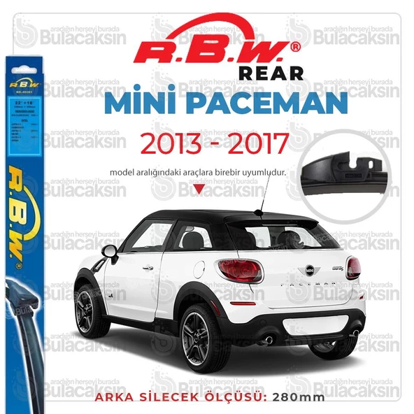 RBW Arka Silecek Mini Paceman 2013-2017 ile uyumlu ürün görseli 1