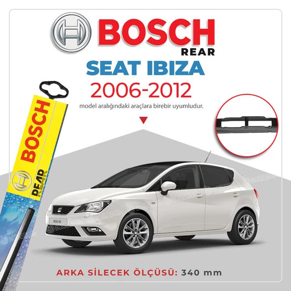 Bosch Rear Arka Silecek Seat ibiza 2006 - 2011 ile uyumlu ürün görseli 1