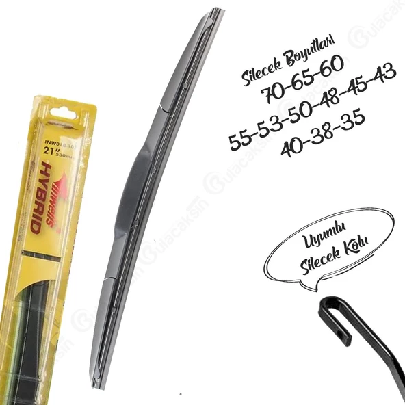 INWELLS Universal Hibrit Silecek - Resim 1