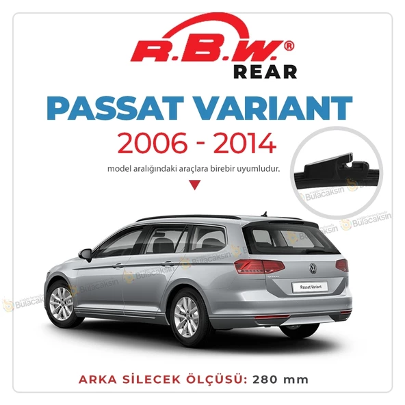 RBW Arka Silecek Volkswagen Passat Variant 2006-2014 ile uyumlu ürün görseli 1