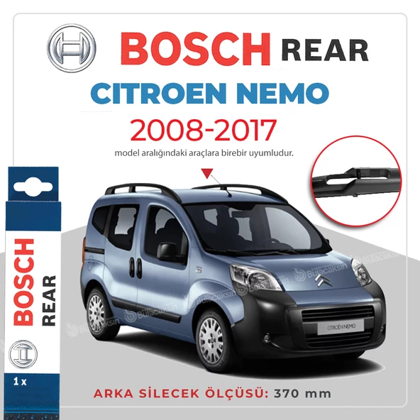 Bosch Rear Arka Silecek Citroen Nemo 2008-2017 ile uyumlu ürün görseli 1