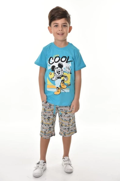 Cool Stay Şortlu Erkek Çocuk Takım MNK0500 ürün görseli 1