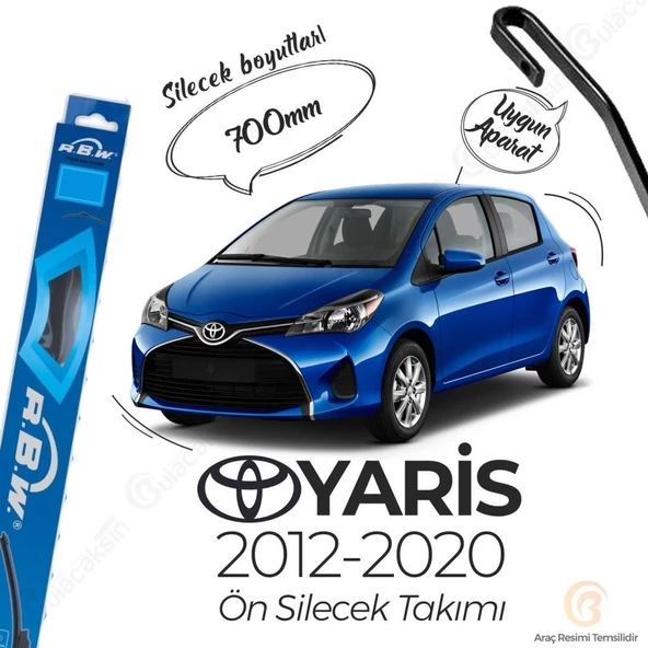 Toyota Yaris Muz Silecek Takımı (2012-2020) RBW ürün görseli 1