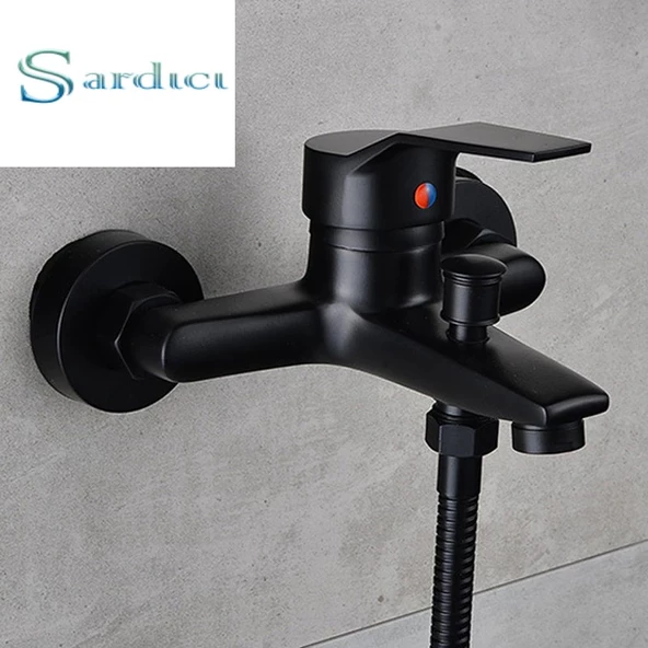 Sardıcı Banyo Bataryası Mat Siyah Banyo Musluğu ürün görseli 1