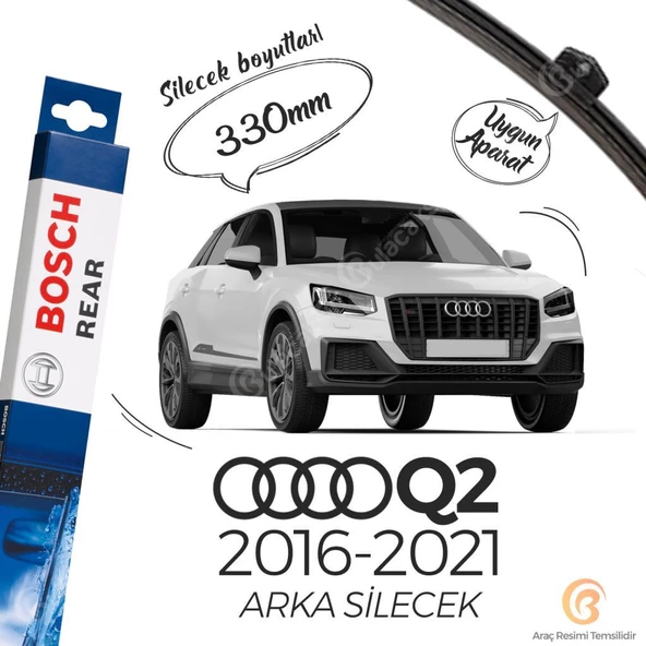 Bosch Rear Arka Silecek Audi Q2 2016-2021 ile uyumlu ürün görseli 1