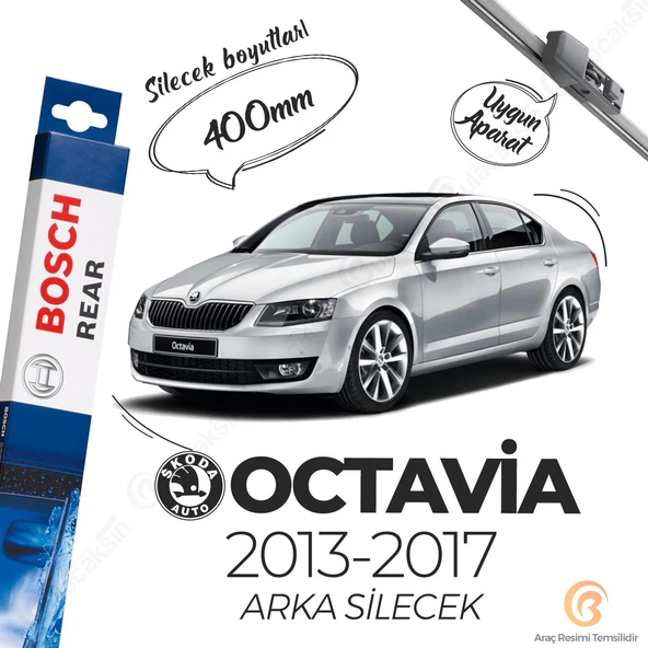 Bosch Rear Arka Silecek Skoda Octavia 2013-2017 ile uyumlu ürün görseli 1