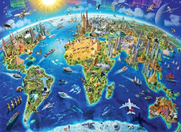 Anatolian 4000 Parça Dünyanın Simgeleri Puzzle - Adrian Chesterman ürün görseli 1