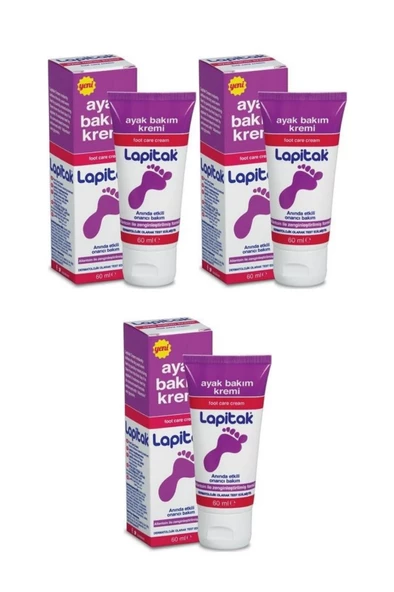 Lapitak Ayak Bakım Kremi 60 Ml 3 Adet ürün görseli 1