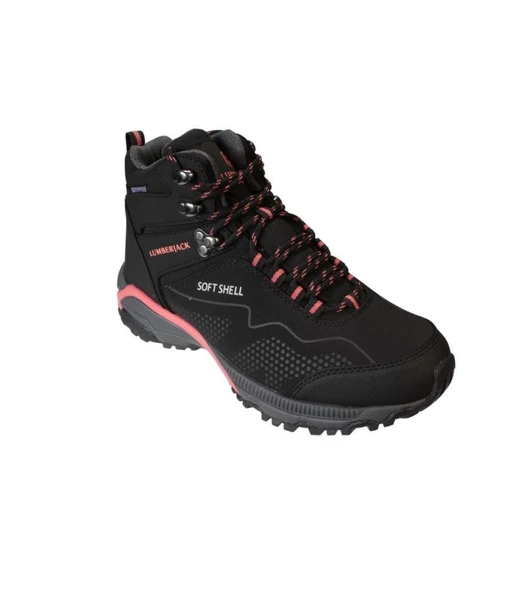 LUMBERJACK Kadın Siyah Pembe Waterprof Su Geçirmez Outdoor Bileki Bot ürün görseli 1