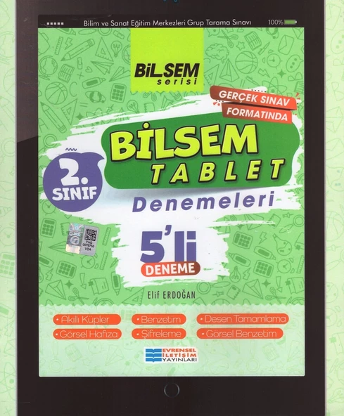 EVRENSEL 2.SINIF BİLSEM TABLET 5 Lİ DENEME ürün görseli 1