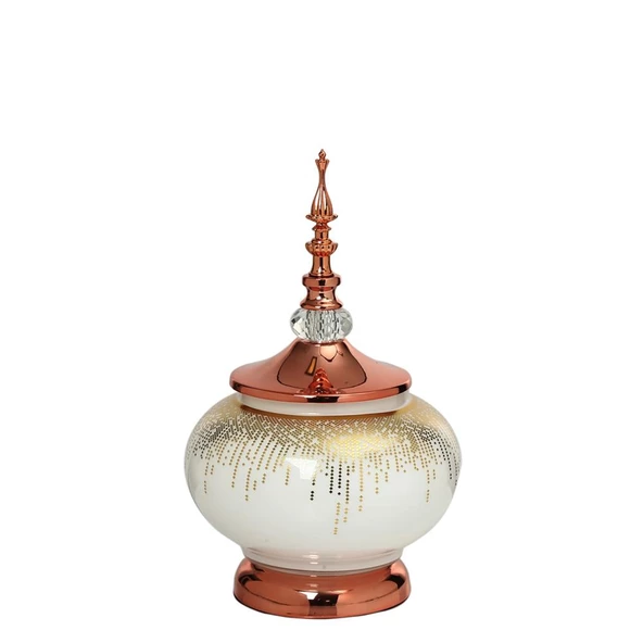 Vitale Sultan Bronz Kapaklı Vazo AK.JE0030 ürün görseli 1