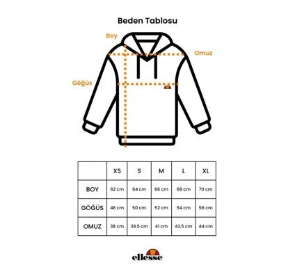 Ellesse Kadın Sweatshirt Kapüşonlu Ekru - Resim 5