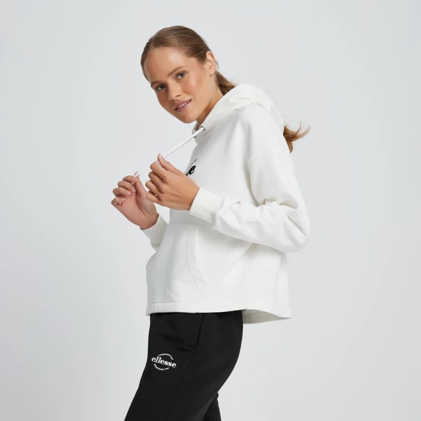 Ellesse Kadın Sweatshirt Kapüşonlu Ekru - Resim 3