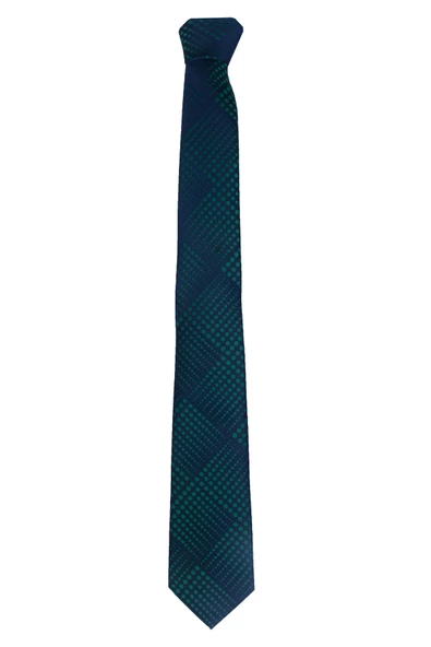 Cengiz İnler Puantiye Desenli Mendilli Mikrofiber Erkek Kravat ürün görseli 1