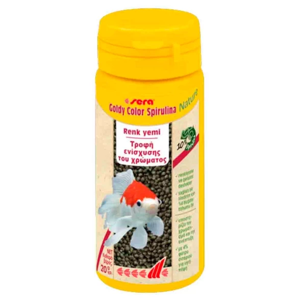 Sera Goldy Color Spirulina Japon Balığı Granül Renk Yemi 50 ml ürün görseli 1