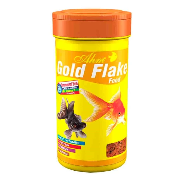 AHM Gold Flake Japon Balığı Pul Yemi 100ml ürün görseli 1