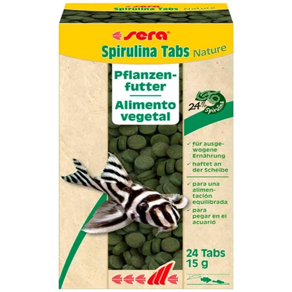 Sera Spirulina Nature Tablet Balık Yemi 24 Tab ürün görseli 1
