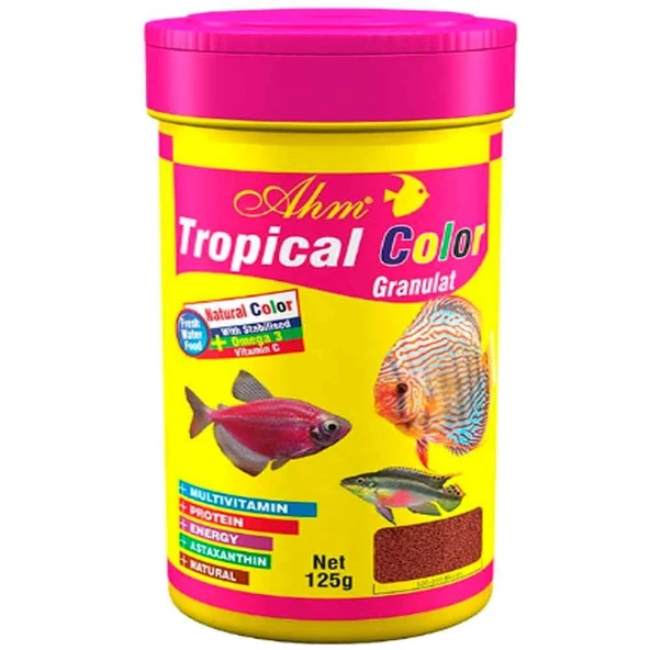 AHM Tropical Colour Granulat 250 ml Balık Yemi ürün görseli 1