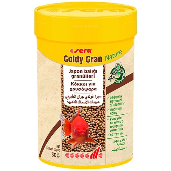 Sera Goldy Gran Nature Japon Balığı Yemi 100 ML ürün görseli 1