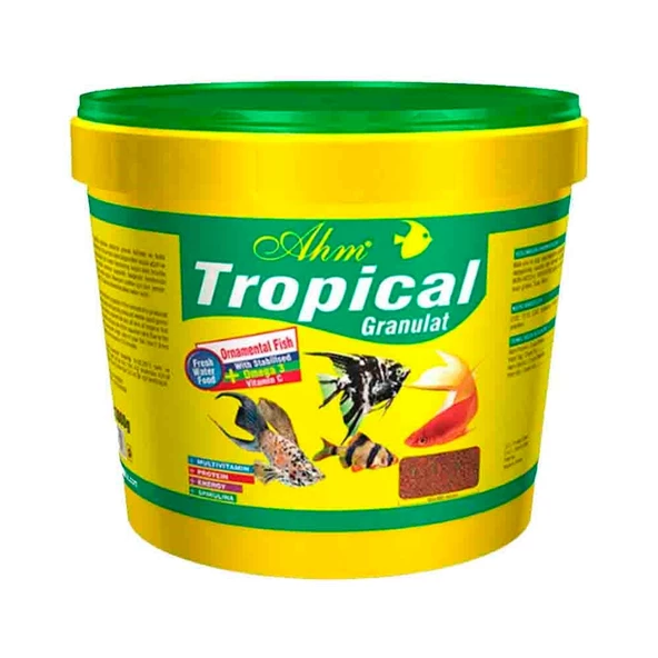 Ahm Tropical Granulat Balık Yemi Kova 3 Kg ürün görseli 1