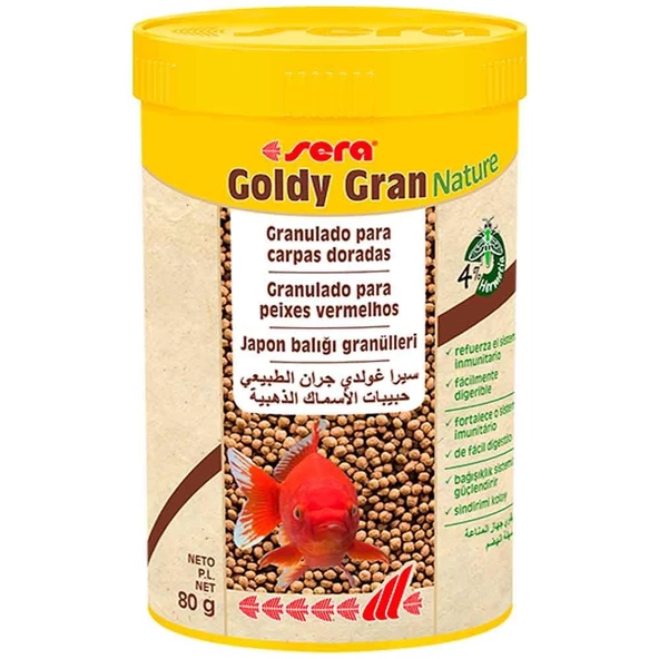 Sera Goldy Gran Nature Japon Balığı Yemi 250 ML ürün görseli 1