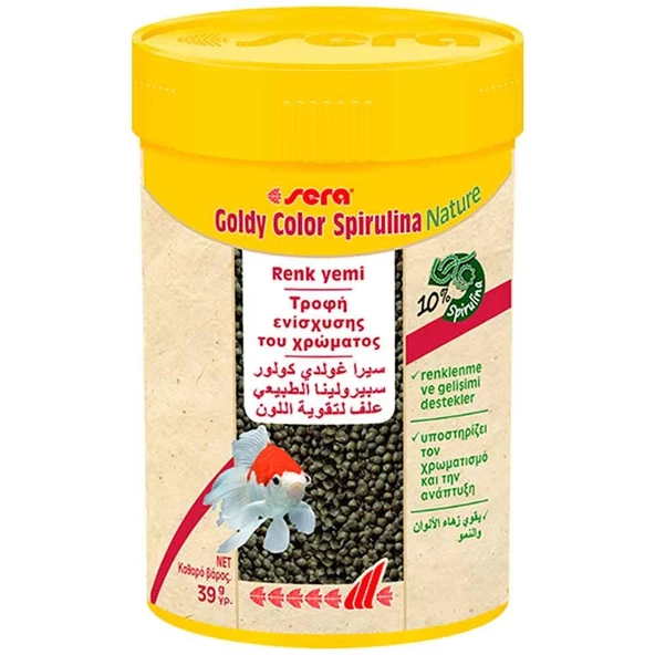 Sera Goldy Color Spirulina Nature Japon Balığı Yemi 100 ML ürün görseli 1