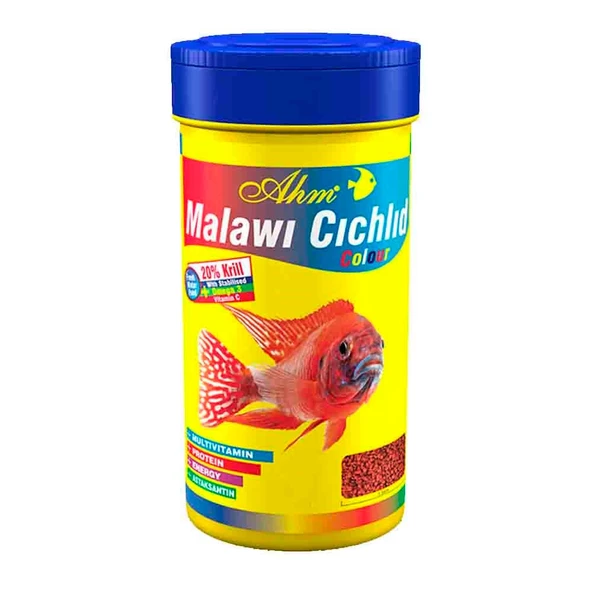 Ahm Malawi Cichlid Colour Granulat Balık Yemi 250 ml ürün görseli 1