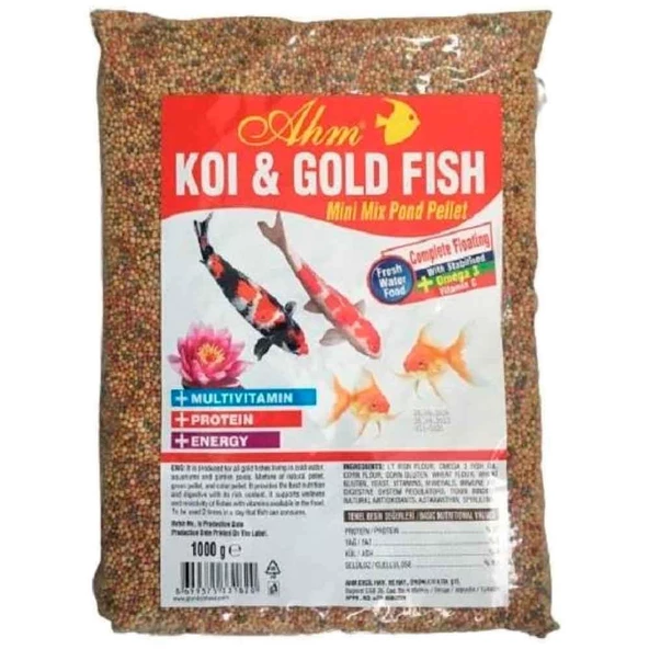 AHM Koi ve Japon Mix Yem 1 Kg ürün görseli 1