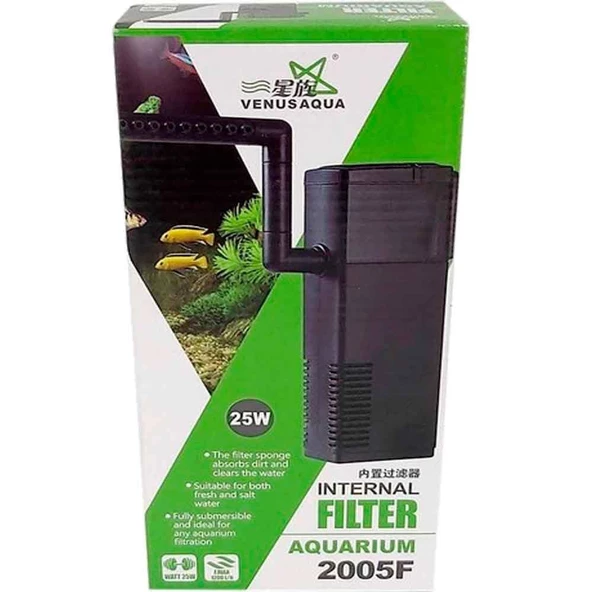 Venusaqua Akvaryum İç Filtre 2005F 25 Watt ürün görseli 1