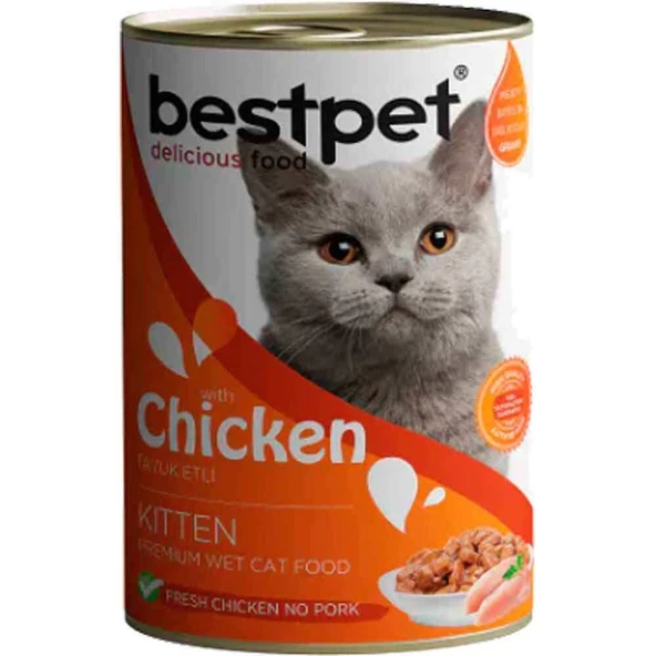 BestPet Tavuklu Yavru Kedi Konservesi 400gr ürün görseli 1