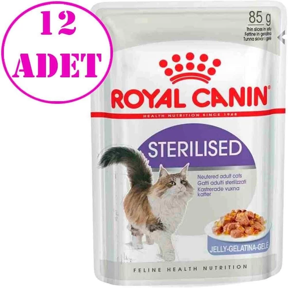 Royal Canin Sterilised jely Yaş Kedi Maması 85 Gr 12 Ad ürün görseli 1