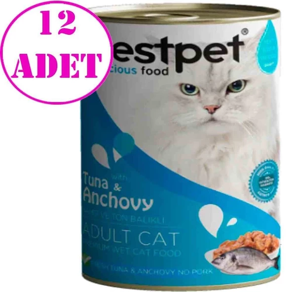 BestPet Ton Balıklı Kedi Konservesi 400gr 12 AD ürün görseli 1