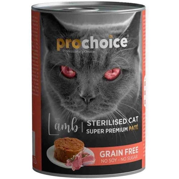 Pro Choice Kuzu Etli Tahılsız Pate Kısır Kedi Konservesi 400 Gr ürün görseli 1