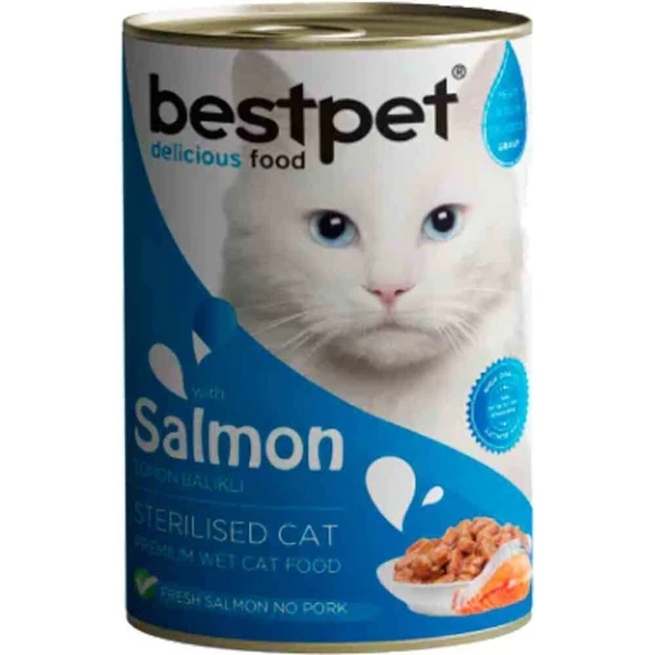BestPet Somonlu Kısırlaştırılmış Kedi Konservesi 400gr ürün görseli 1