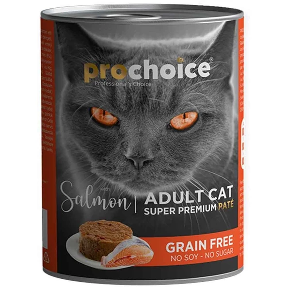 Pro Choice Adult Somonlu Kedi Konservesi Pate 400 Gr ürün görseli 1