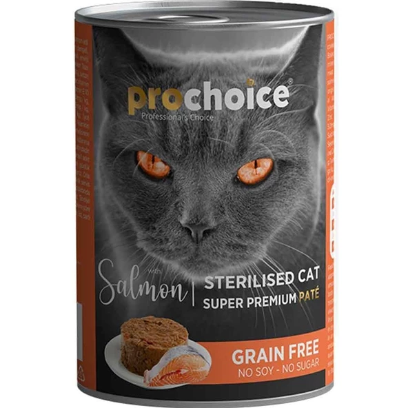 Pro Choice Sterilised Somonlu Kedi Konservesi Pate 400 Gr ürün görseli 1