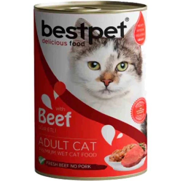 BestPet Kedi Konservesi Sığır Etli Jöle 400gr ürün görseli 1