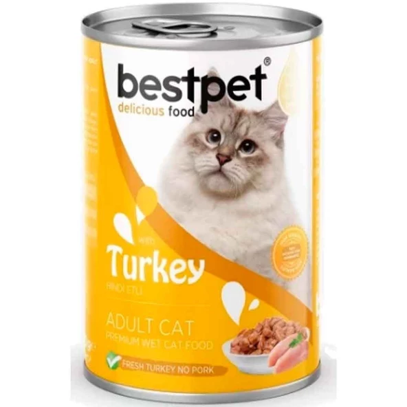 Best Pet Hindi Etli Yetişkin Kedi Konservesi 400 Gr ürün görseli 1