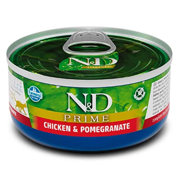 ND Prime Tahılsız Tavuklu Narlı Kedi Konservesi 70 Gr ürün görseli 1