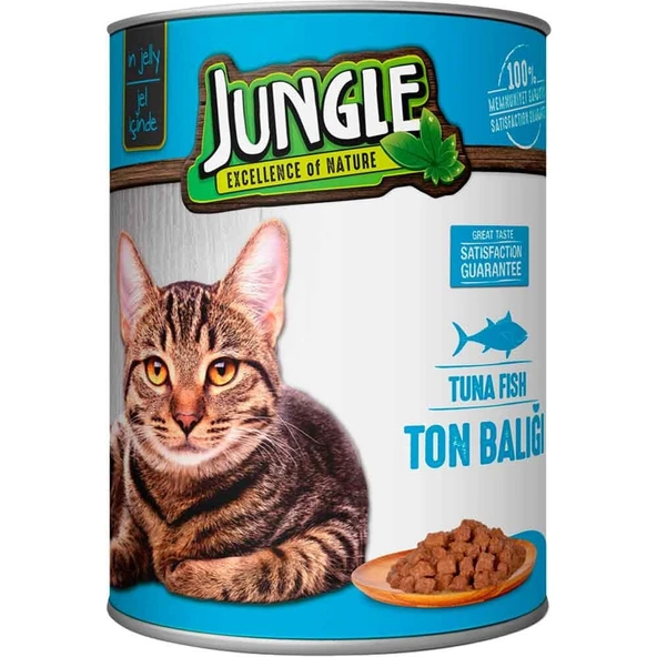 Jungle Kedi Konservesi Ton Balıklı 415 GR - Resim 2